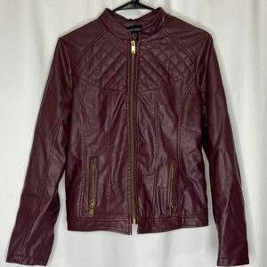 Faux leather jacket